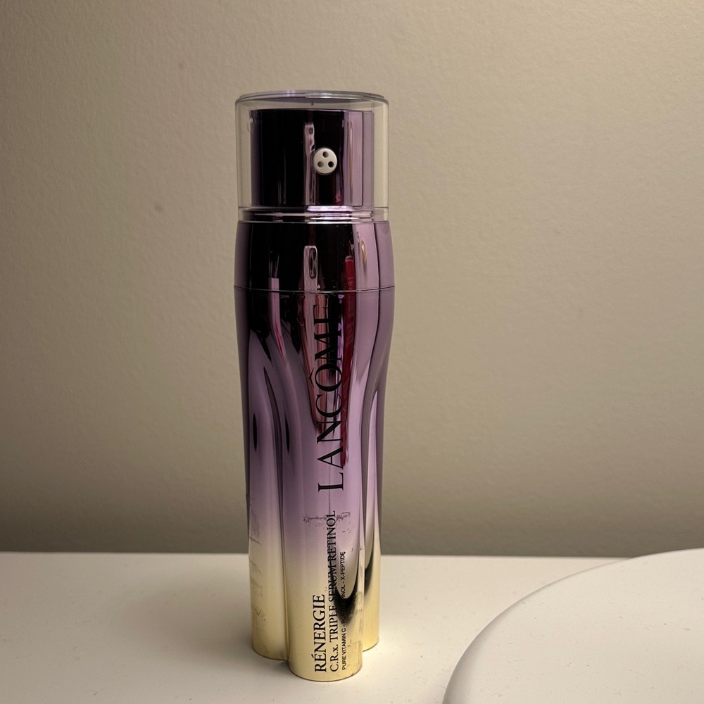 Lancome Renergie Serum Bottle in Purple and Gold